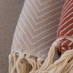 Amsterdam - Plaid - Coton - Taupe Clair