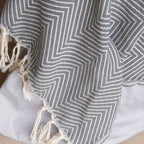 Amsterdam - Throw - Cotton - Medium Grey