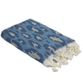 Jacquard Fouta - Cotton - Blue - Leopard