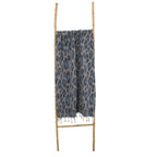 Jacquard Fouta - Cotton - Taupe / Blue - Leopard