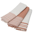Tea towel (X3) Mahdia - Clay Pink - Cotton