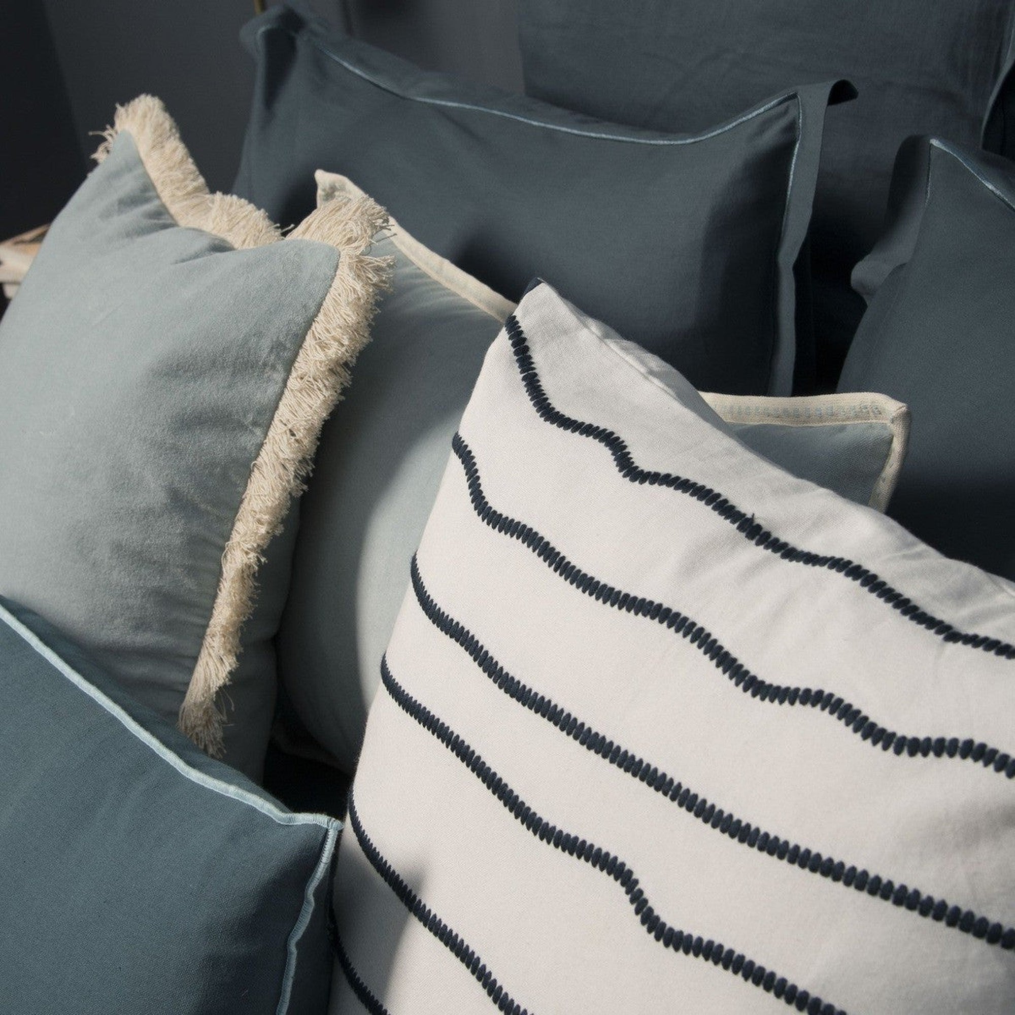 Erin - Cushion - Cotton Velvet - Celadon Green