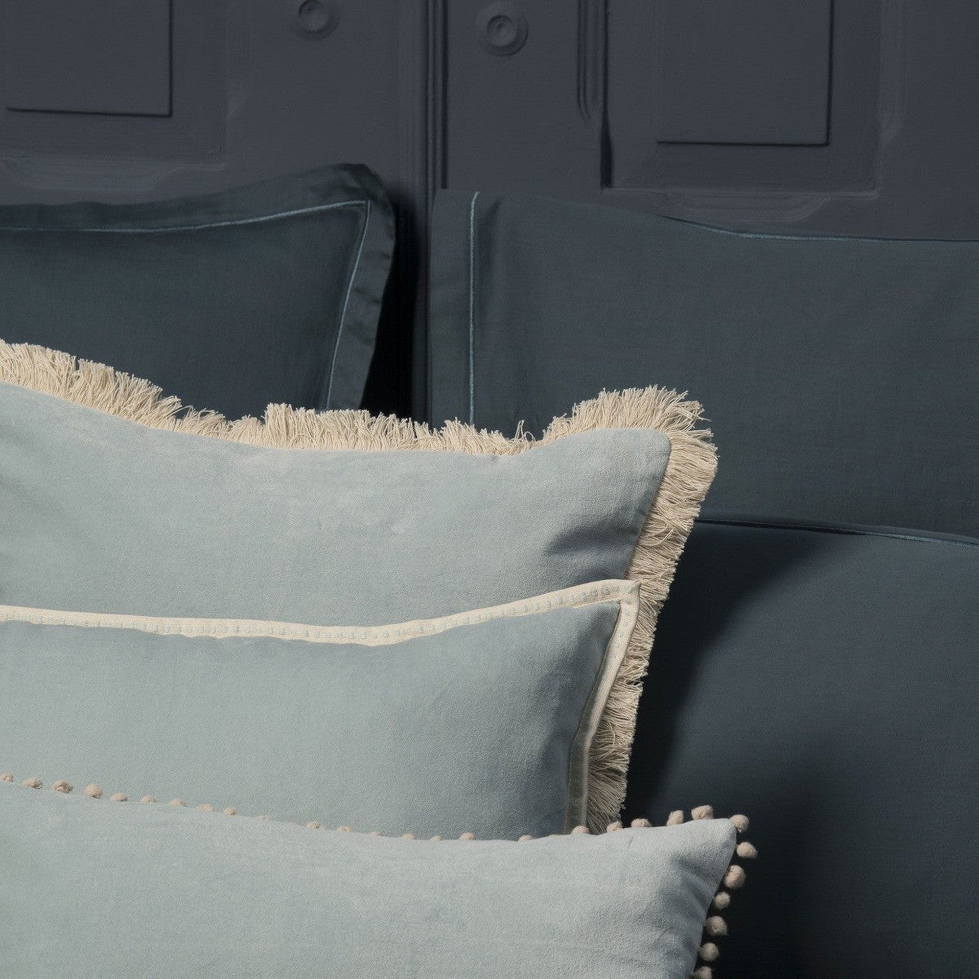 Erin - Cushion - Cotton Velvet - Celadon Green
