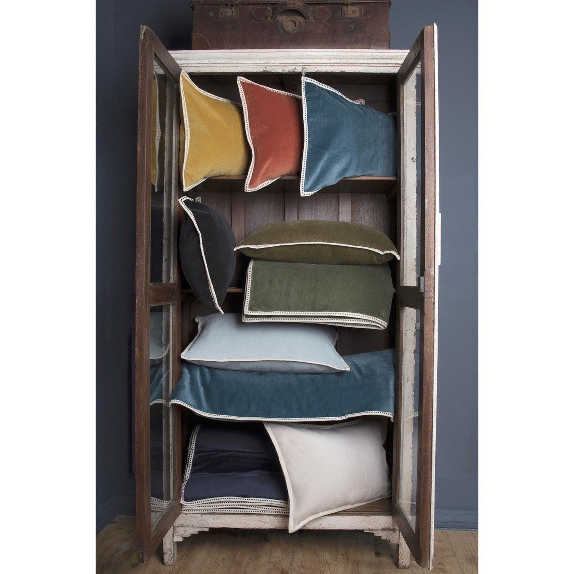 Erin - Cushion - Cotton Velvet - Celadon Green