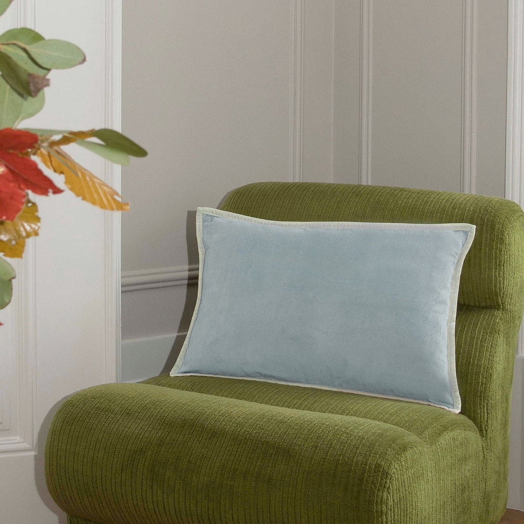 Erin - Cushion - Cotton Velvet - Celadon Green