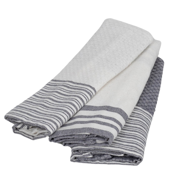 Paño de Cocina Mahdia (X3) - Gris Medio - Algodón