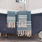 Bath Foutas 1 2 Stockholm - Petrol Blue - Cotton