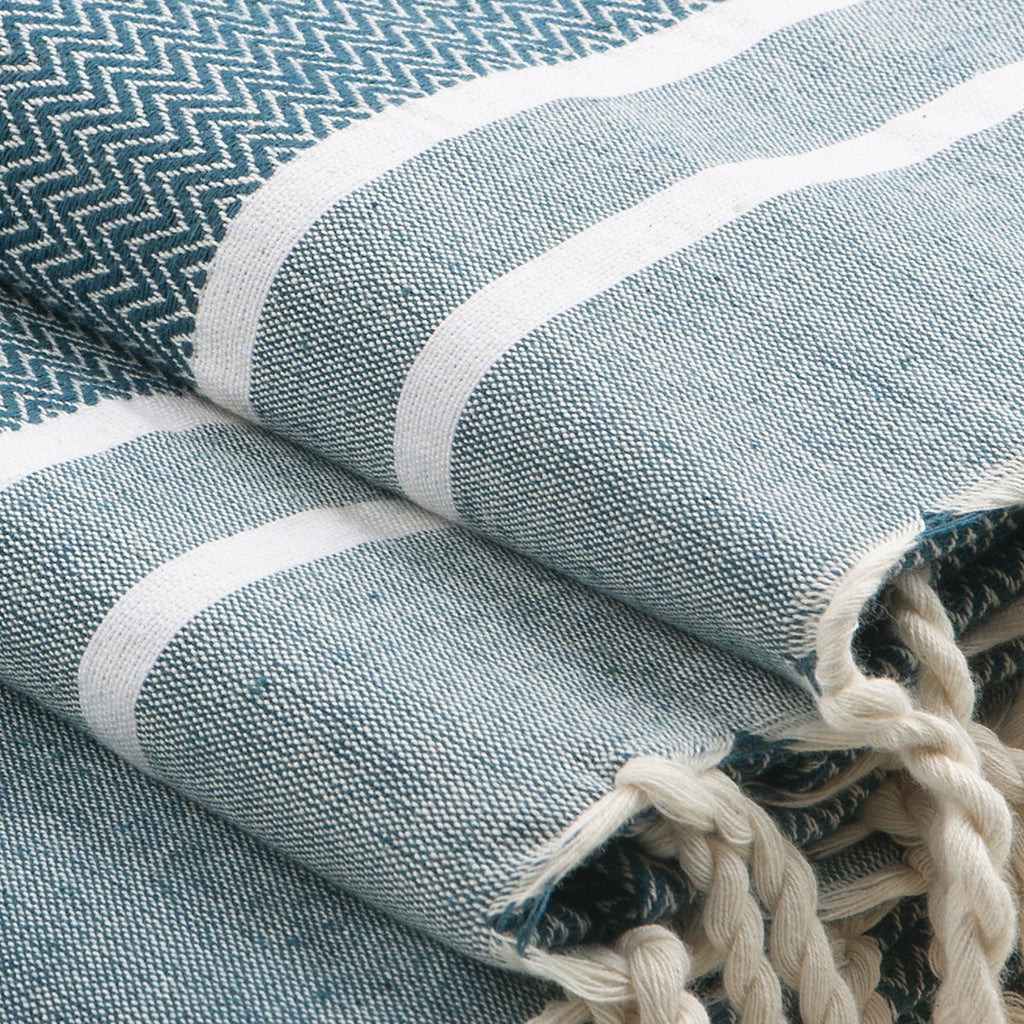 Bath Foutas 1 2 Stockholm - Petrol Blue - Cotton