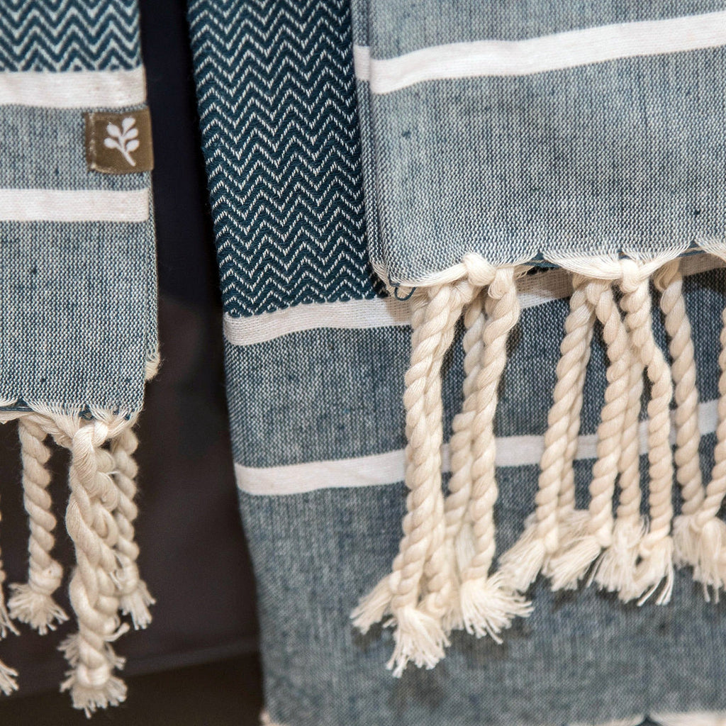 Bath Foutas 1 2 Stockholm - Petrol Blue - Cotton