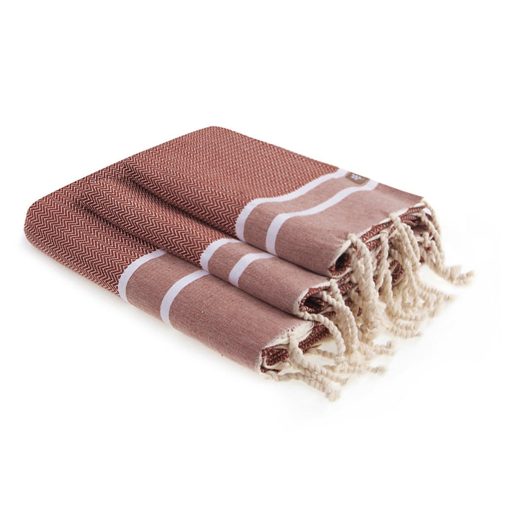 Foutas De Bain (1+2) Coton 100X200+2(50X80) Stockholm Tomette