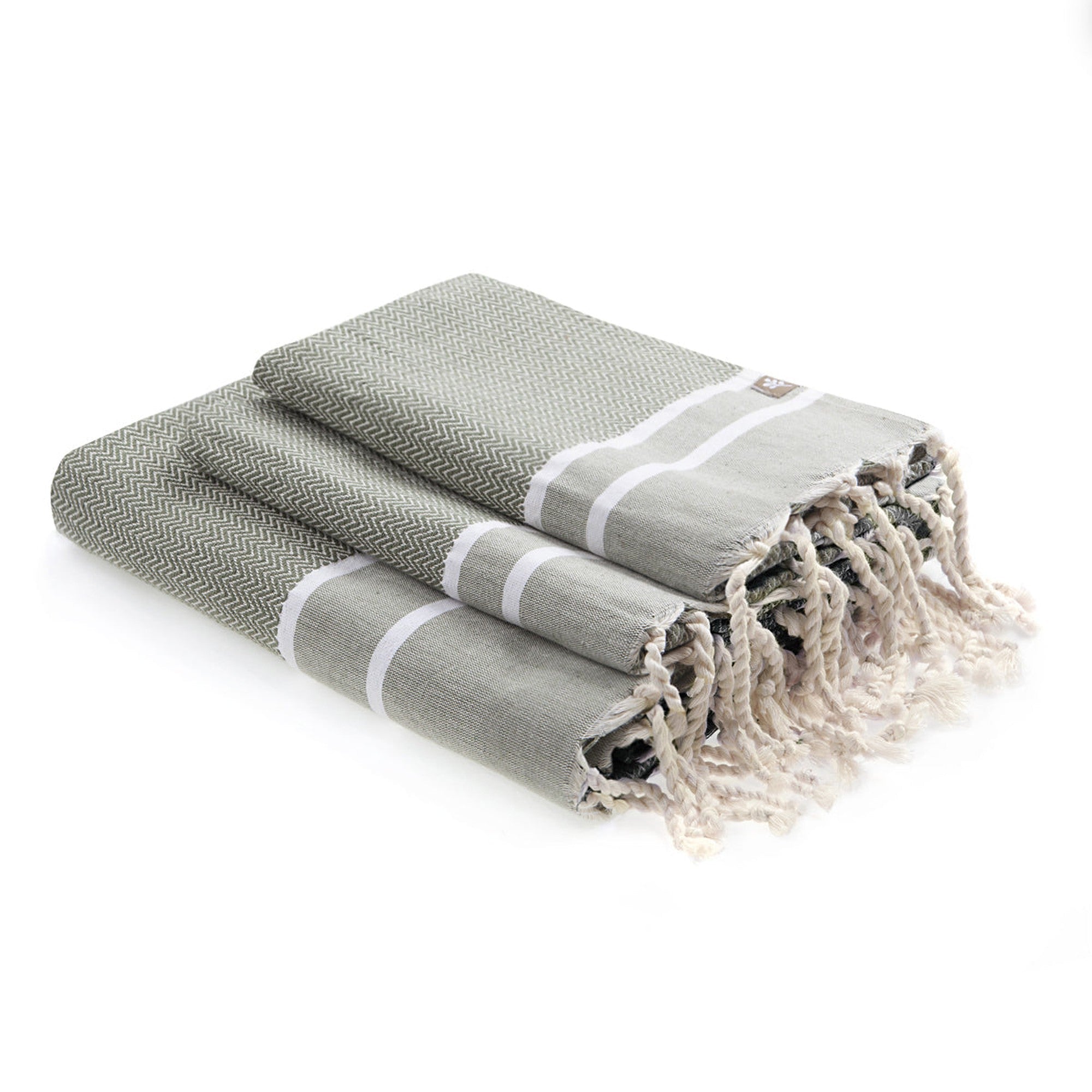 Bath Foutas 1 2 Stockholm - Olive Green - Cotton