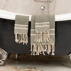 Bath Foutas 1 2 Stockholm - Olive Green - Cotton