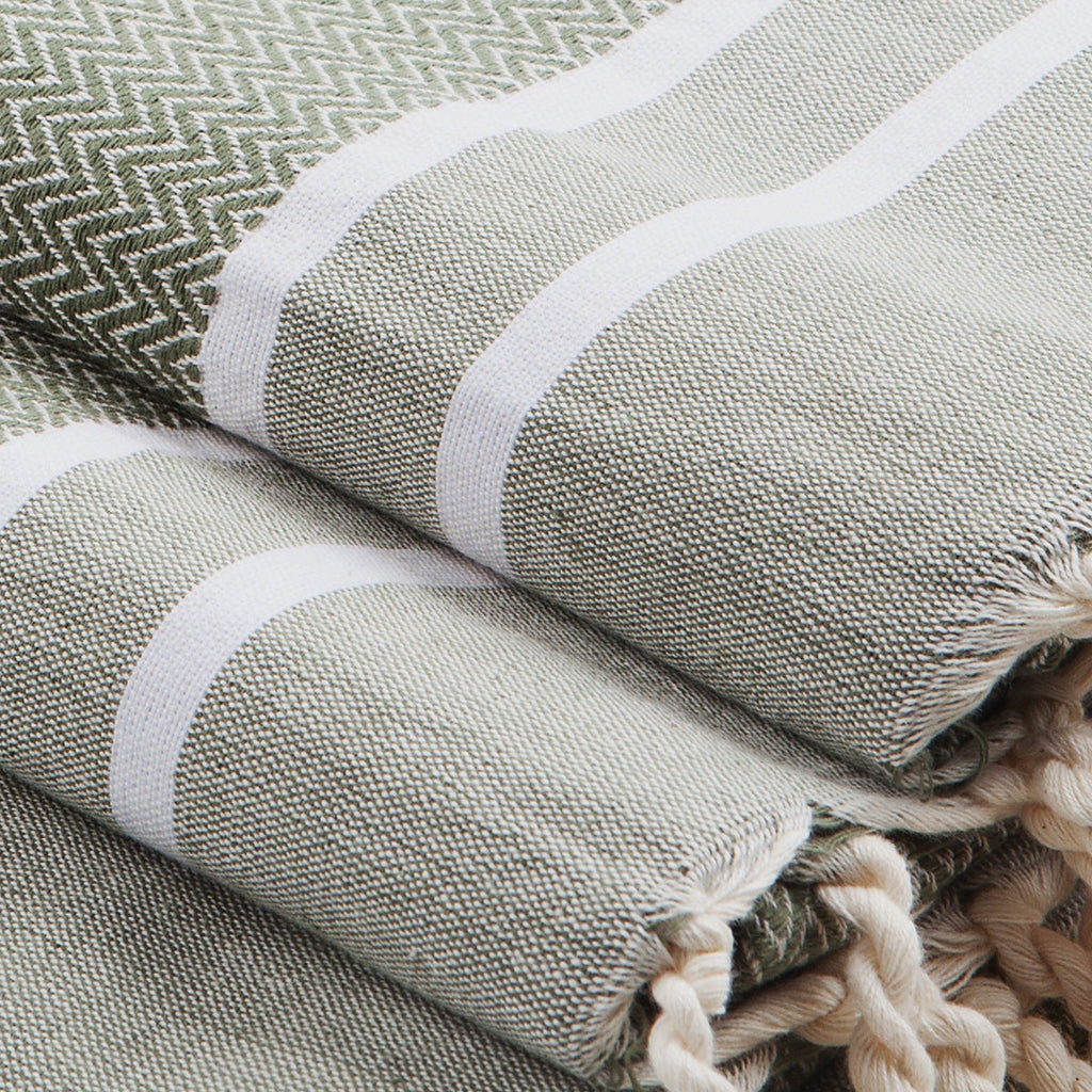 Bath Foutas 1 2 Stockholm - Olive Green - Cotton