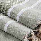 Bath Foutas 1 2 Stockholm - Olive Green - Cotton