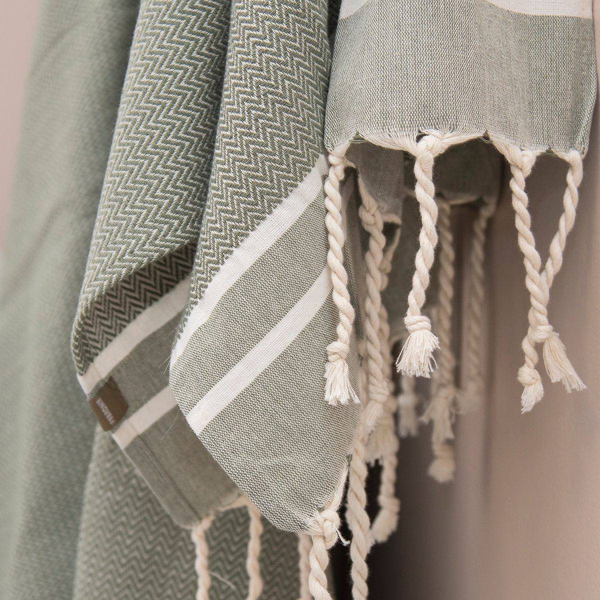 Bath Foutas 1 2 Stockholm - Olive Green - Cotton