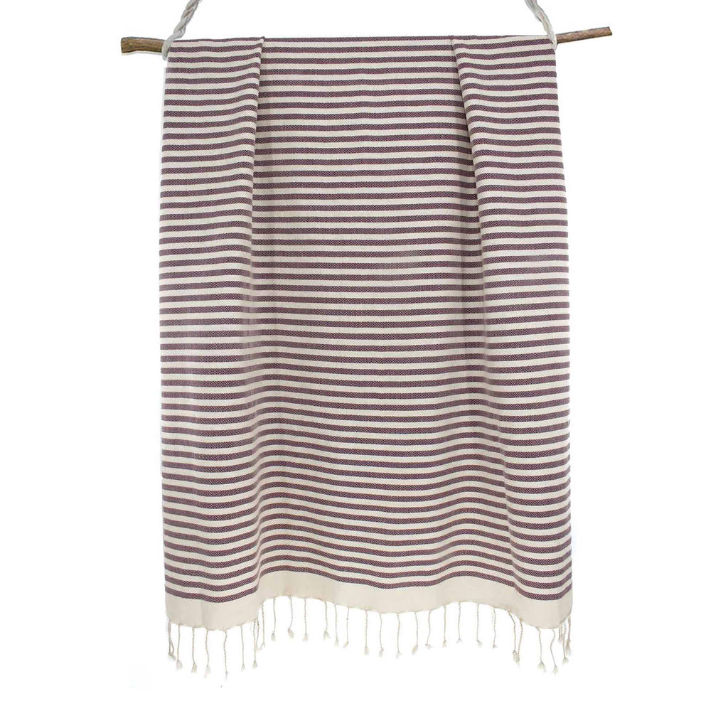Fouta Coton 100X200 Hossegor Prune