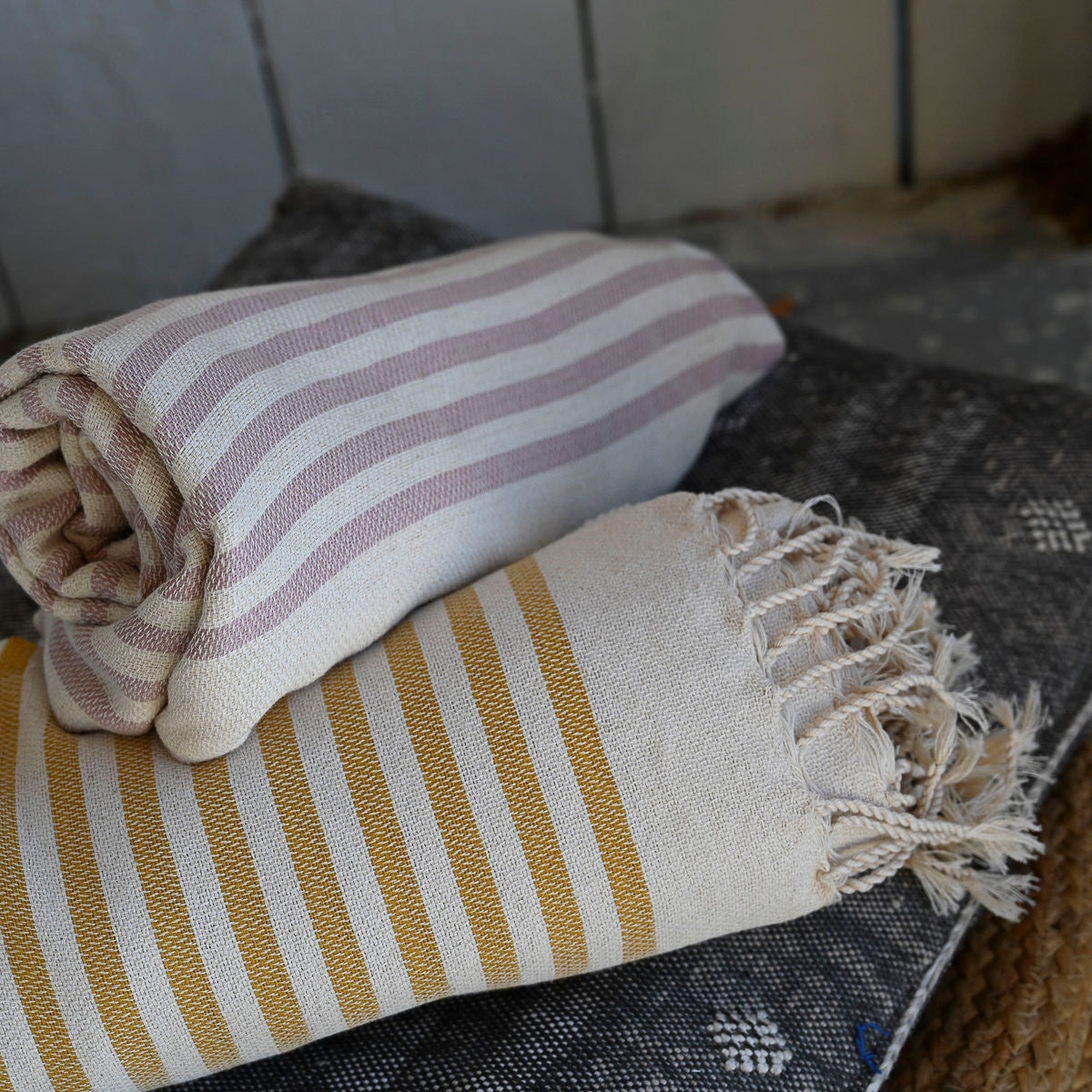 Fouta - Algodón - Rosa Polvo - Hossegor