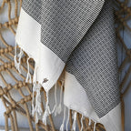 Fouta - Algodón - Negro - Rio