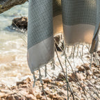 Fouta Rio - Verde Agua - Algodón