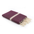 Fouta coton 100x200 MARSA prune