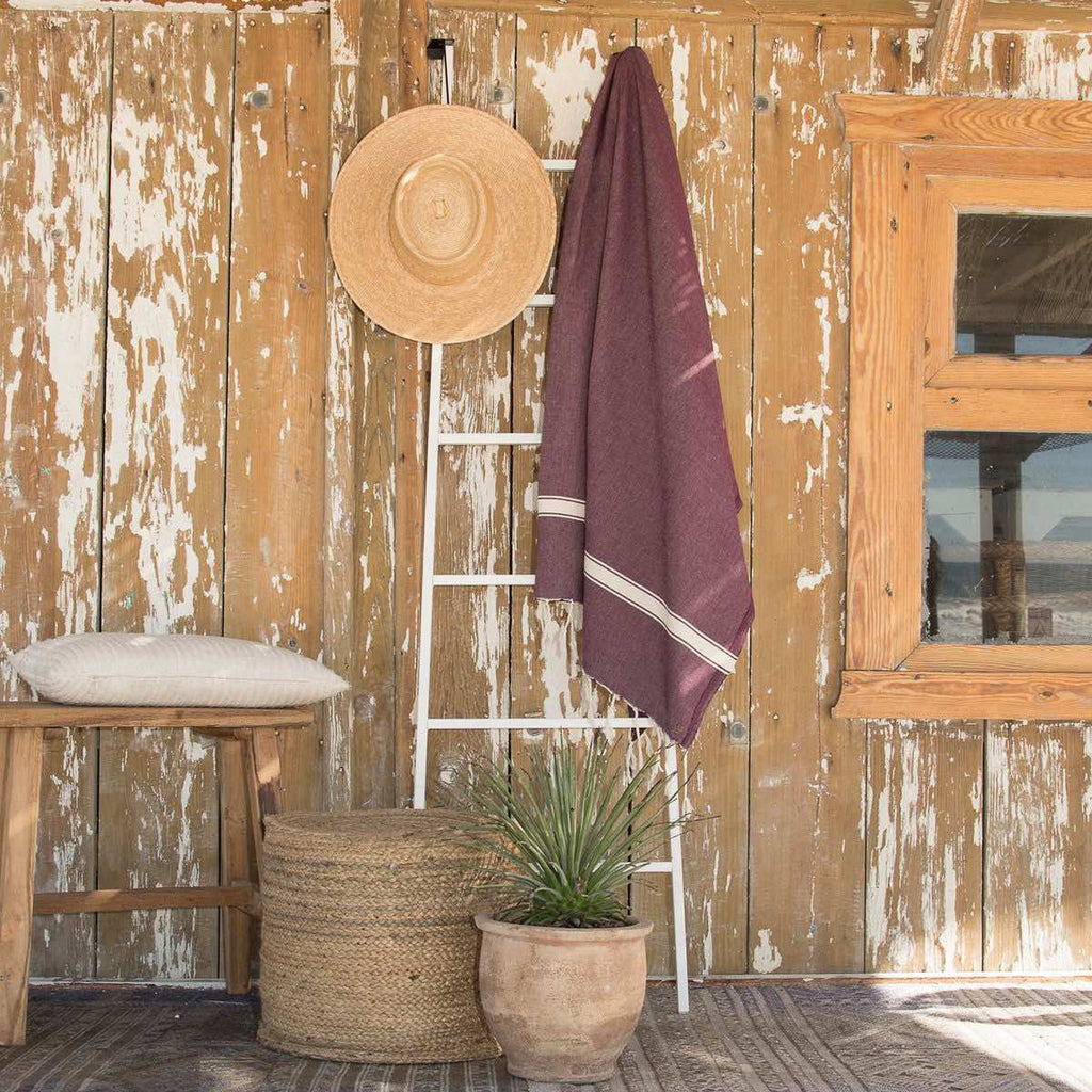 Fouta coton 100x200 MARSA prune