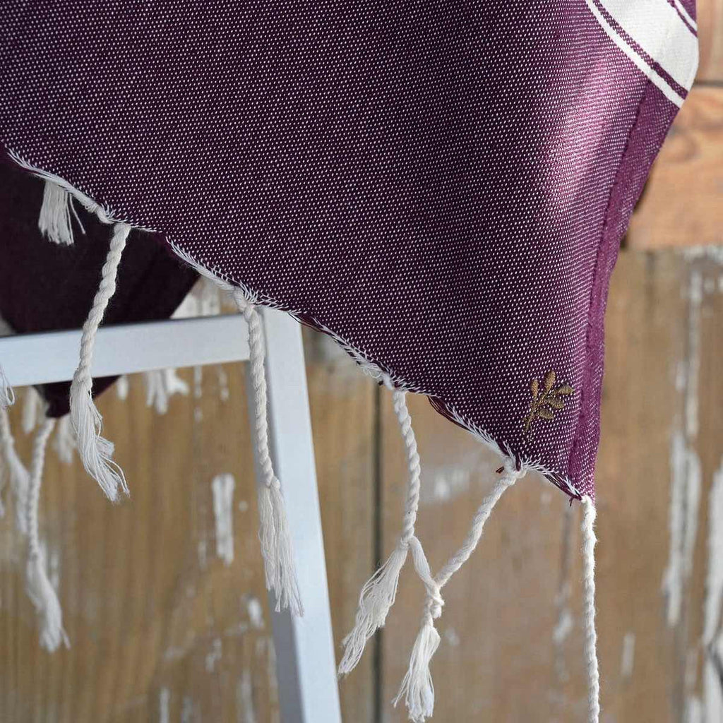 Fouta coton 100x200 MARSA prune
