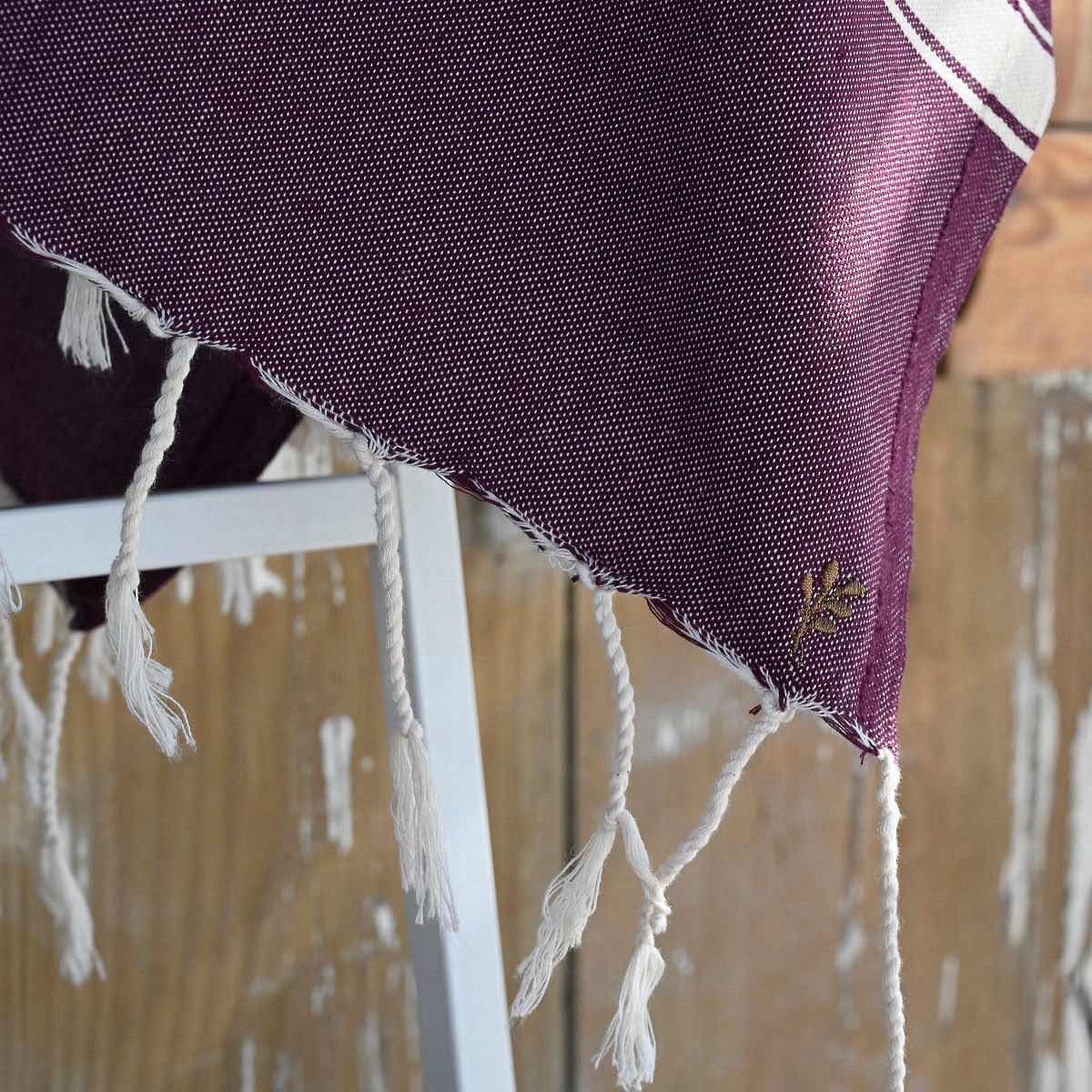 Fouta coton 100x200 MARSA prune