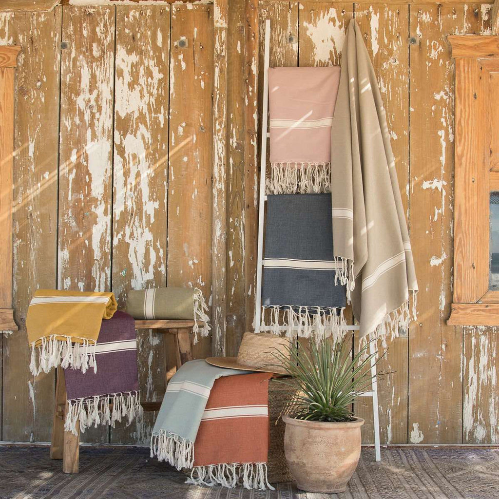 Fouta coton 100x200 MARSA prune