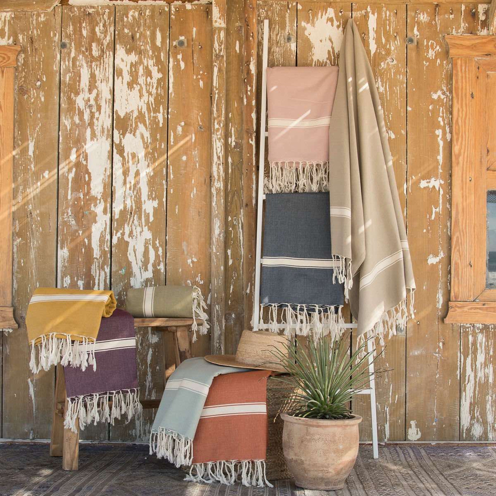 Fouta coton 100x200 MARSA prune