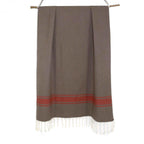 Fouta Bicolore Coton 100X200 St Tropez Moka / Écrevisse