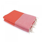 Fouta XXL cotton 200x200 IBIZA coral red