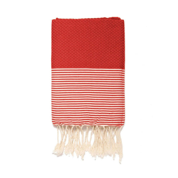 Fouta de algodón Ibiza - Rojo