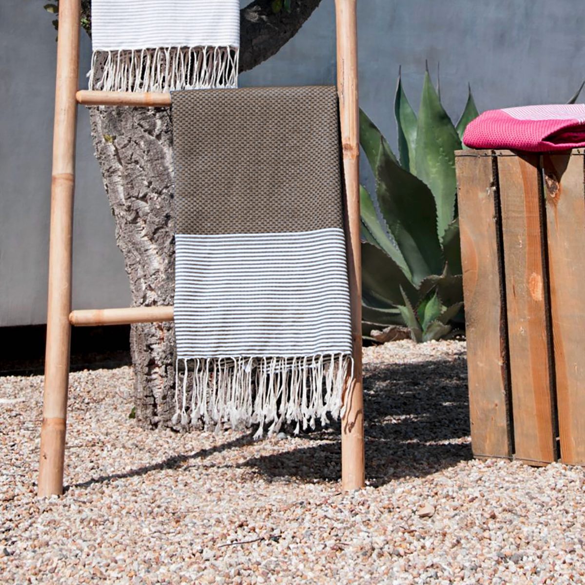 Pack Of 2 Foutas Ericeira - Light Taupe - Cotton