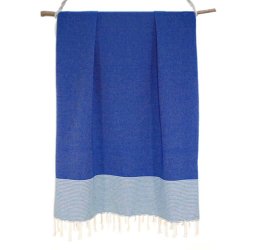 Set Of 2 Ericeira Foutas - Greek Blue - Cotton