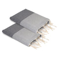 Pack Of 2 Foutas Ericeira - Medium Gray - Cotton