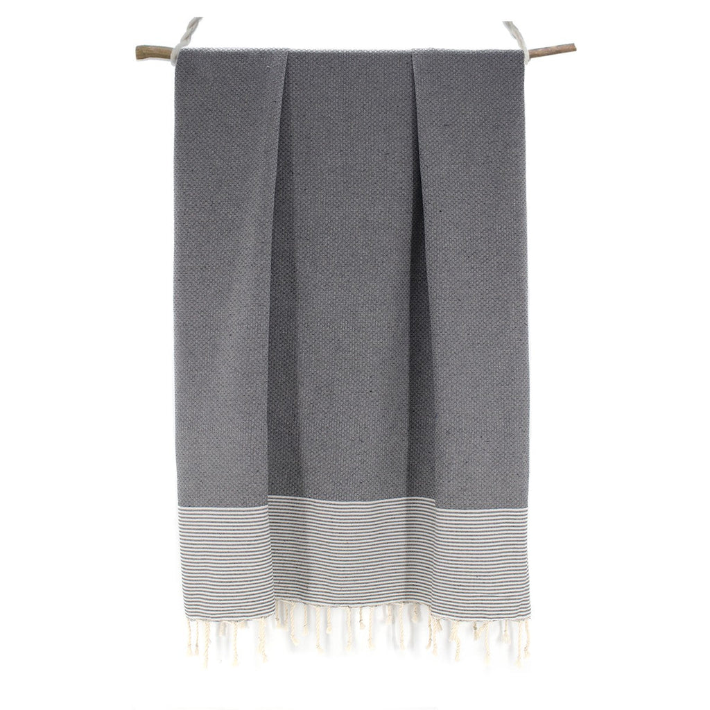 Pack Of 2 Foutas Ericeira - Medium Gray - Cotton