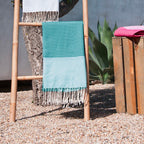 Lot De 2 Foutas Coton 100X200 Ericeira Vert Turquoise