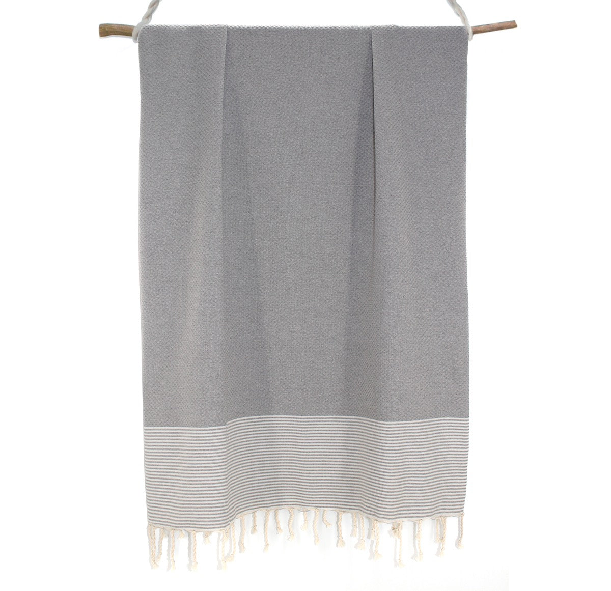 Lot De 2 Foutas Coton 100X200 Ericeira Gris Perle