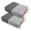 Pack Of 2 Foutas Xxl Ericeira - Medium Gray - Cotton