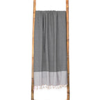 Pack Of 2 Foutas Xxl Ericeira - Medium Gray - Cotton