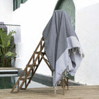 Pack Of 2 Foutas Xxl Ericeira - Medium Gray - Cotton