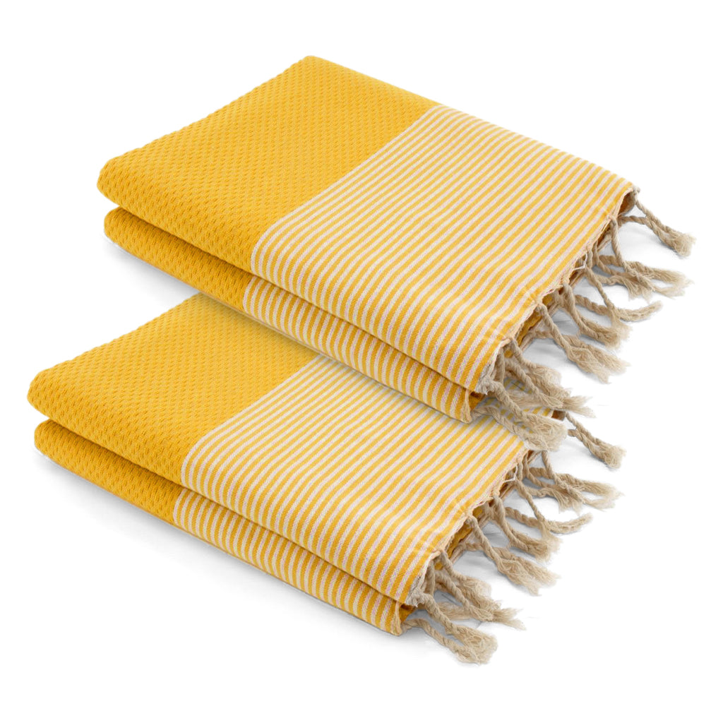 Ericeira - Lot De 2 Foutas Xxl - Jaune Safran