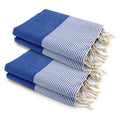 Pack Of 2 Foutas Xxl Ericeira - Greek Blue - Cotton