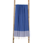 Pack Of 2 Foutas Xxl Ericeira - Greek Blue - Cotton