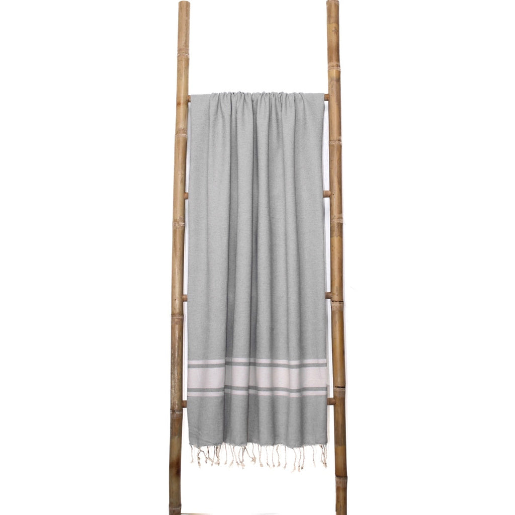 Pack of 2 Foutas Xxl Malibu - Pearl Gray - Cotton