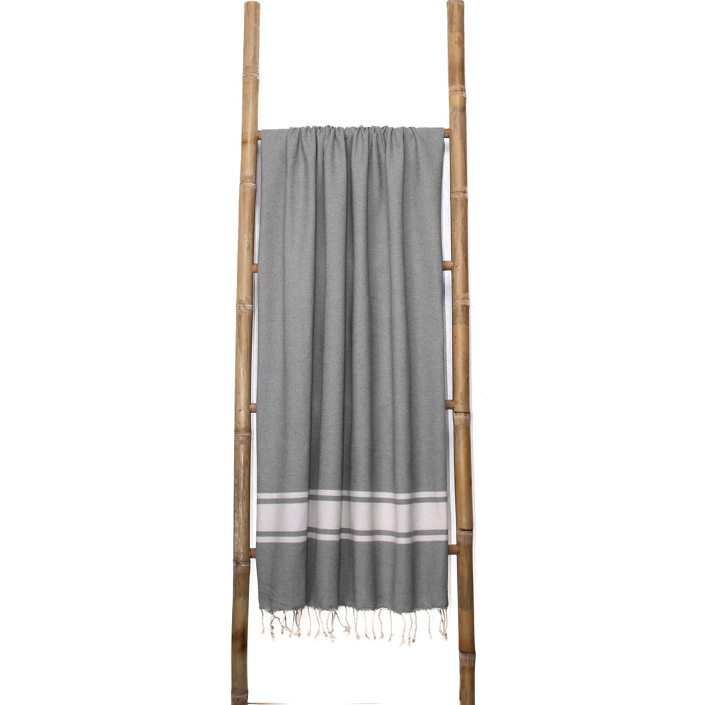 Pack of 2 Foutas Xxl Malibu - Medium Gray - Cotton