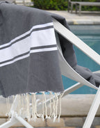 Pack of 2 Malibu Foutas - Medium Gray - Cotton