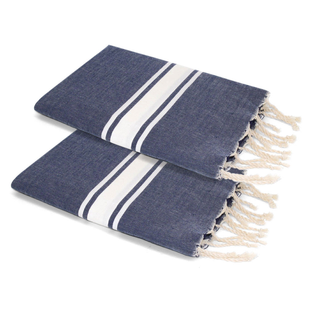 Pack of 2 Malibu Foutas - Pearl Gray - Cotton