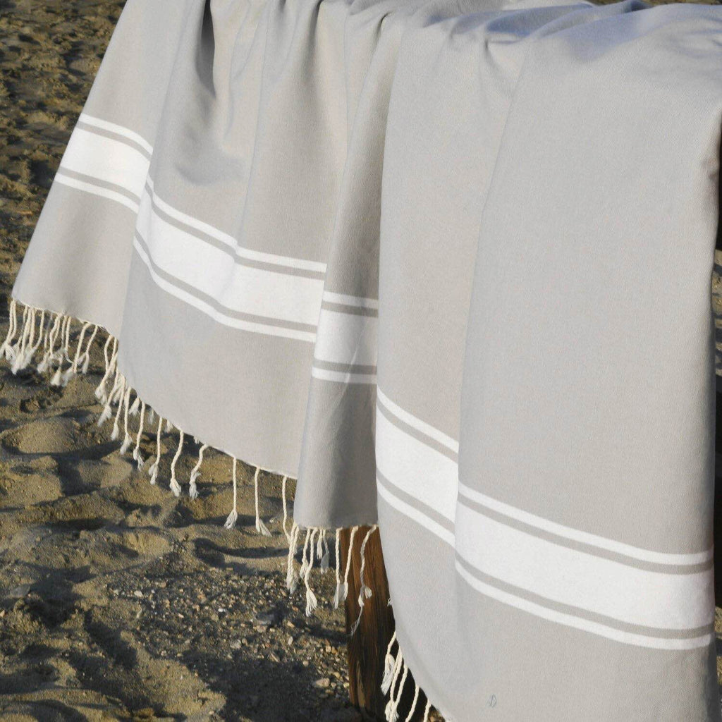 Pack of 2 Malibu Foutas - Pearl Gray - Cotton