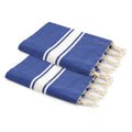 Pack of 2 Foutas Malibu - Greek Blue - Cotton